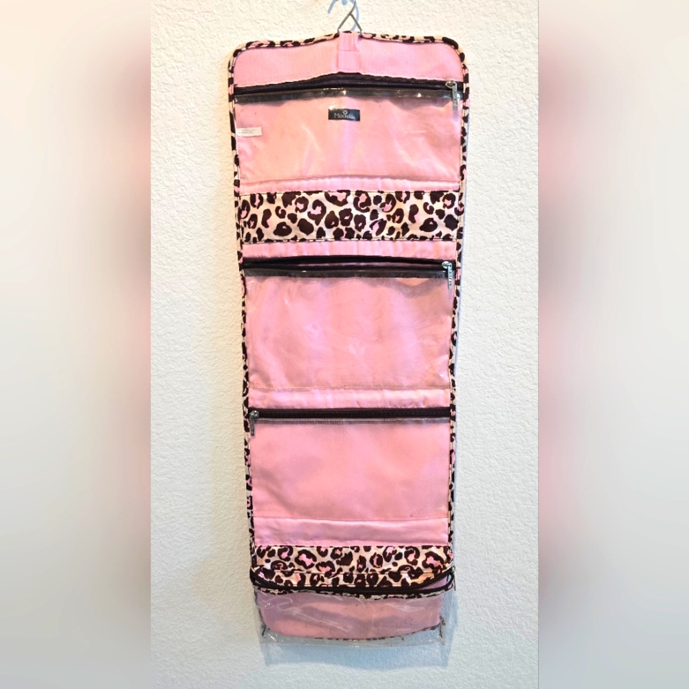 Modella Pink and Brown Closet Organizer with Multiple Compartments